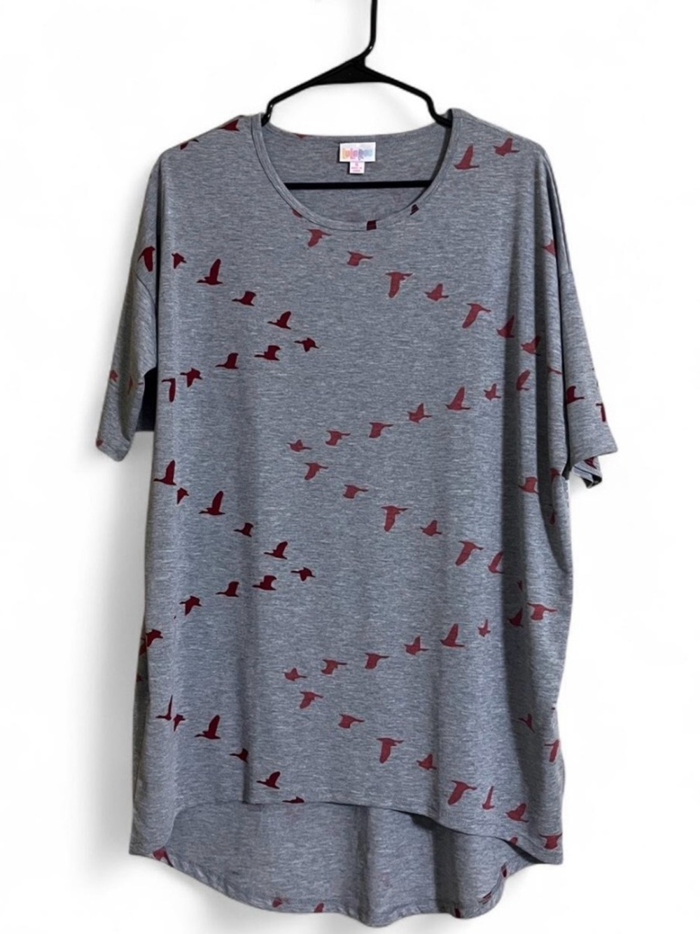 2/$30 LuLaRoe Tunic Top Sz S IRMA Geometric Print High/Low Hem Oversized